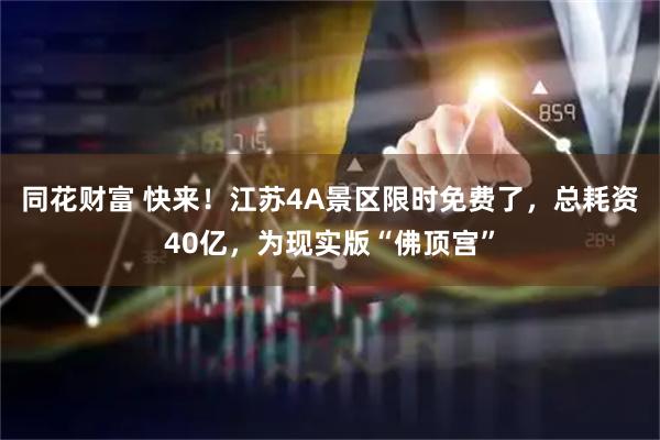 同花财富 快来！江苏4A景区限时免费了，总耗资40亿，为现实版“佛顶宫”